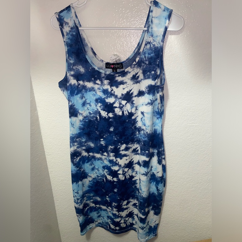 Sleeveless Tie Dye Dress